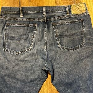 Vintage Polo Ralph Lauren Jeans Mens 38x32 Blue Slim Straight Y2K Medium Wash